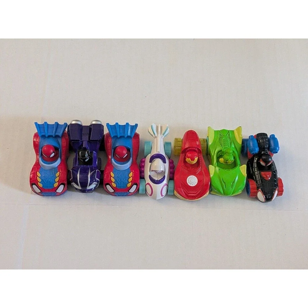 Disney Jr. Marvel Spidey and His Amazing Friends Amazing Metals Race Cars Lot 7